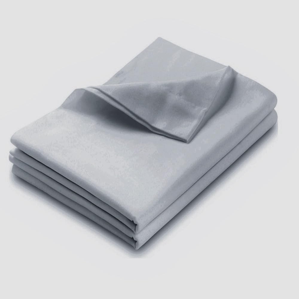 Hotel Quality Flat Sheet Only - Brushed Microfiber Top Sheet - Ultra Soft & Breathable - Wrinkle-Free - Easy Care - Flat Sheet Only (1, Gray, Twin)