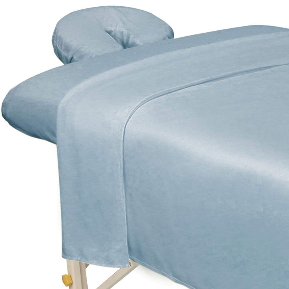 ForPro Premium Microfiber 3-Piece Massage Sheet Set, White