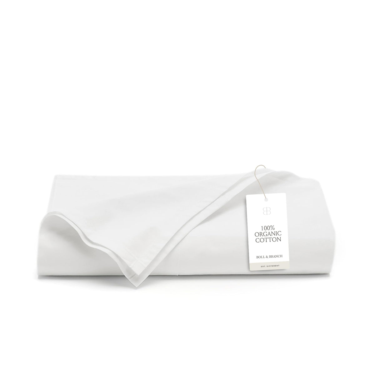 BOLL & BRANCH Signature Hemmed Flat Sheet, King, White