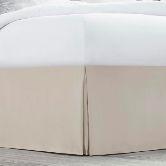 Nestl Linen Bed Skirt Queen Size - Queen Bed Skirt 14 Inch Drop - Brushed Microfiber Bed Skirts - Hotel Quality Pleated Bed Skirt - Shrinkage & Fade Resistant