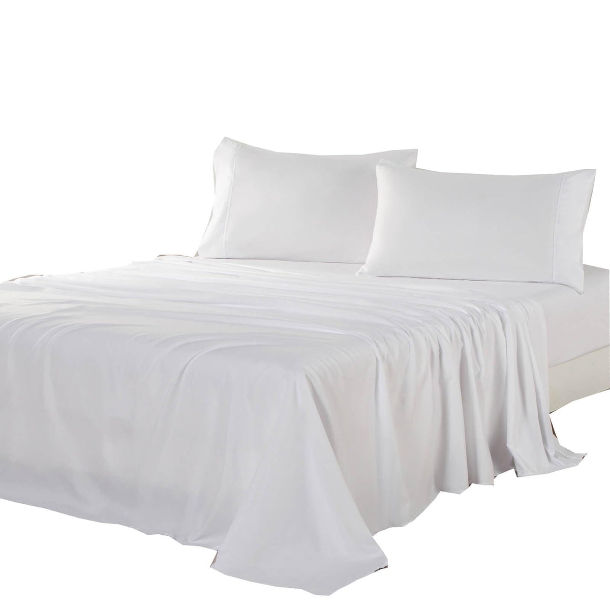 Kingnex Oversized King Flat Sheet 132x110 Top Sheet Only Grey