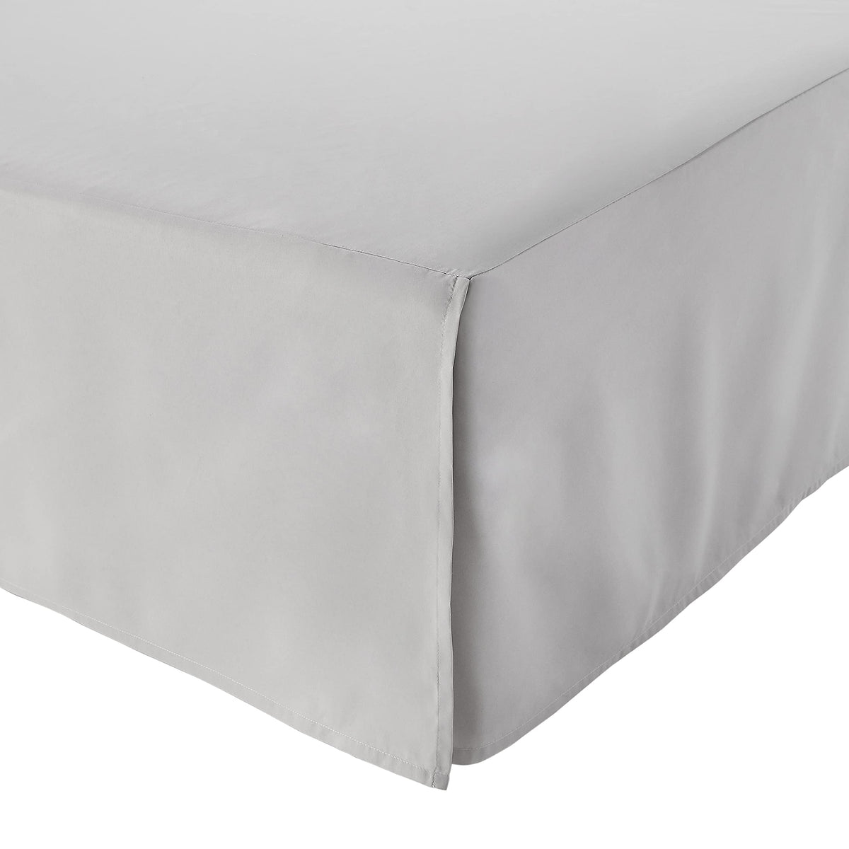 Amazon Basics Lightweight Pleated Bed Skirt, Machine Washable, Wrinkle Resistant, King, Beige