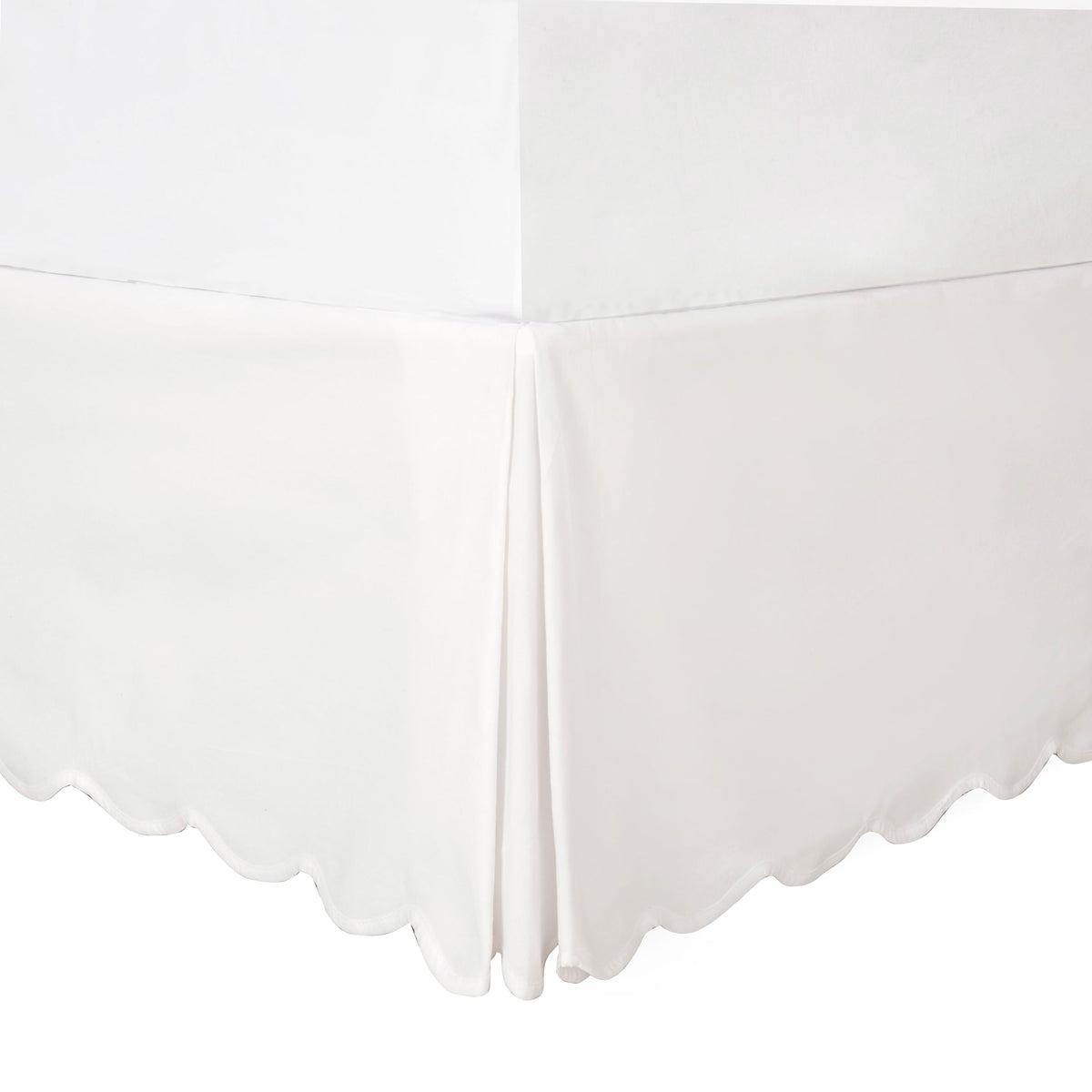 HIG Chic 14'' Queen BedSkirts Scallop Edge Pleated Dust Ruffle