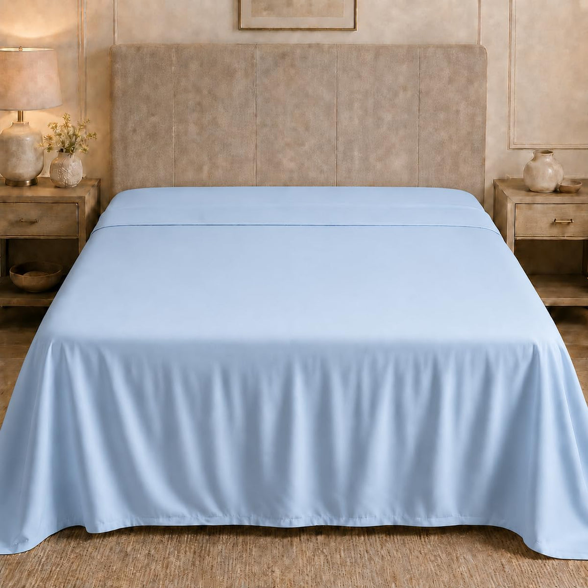 Twin Size Flat Sheets Only Hotel Quality Luxury Single Wrinkle Free & Fade Resistant Flat Sheet - Extra Soft, Breathable Bedding for Easy Care Bed Sheet Navy Blue Flat Sheet Only