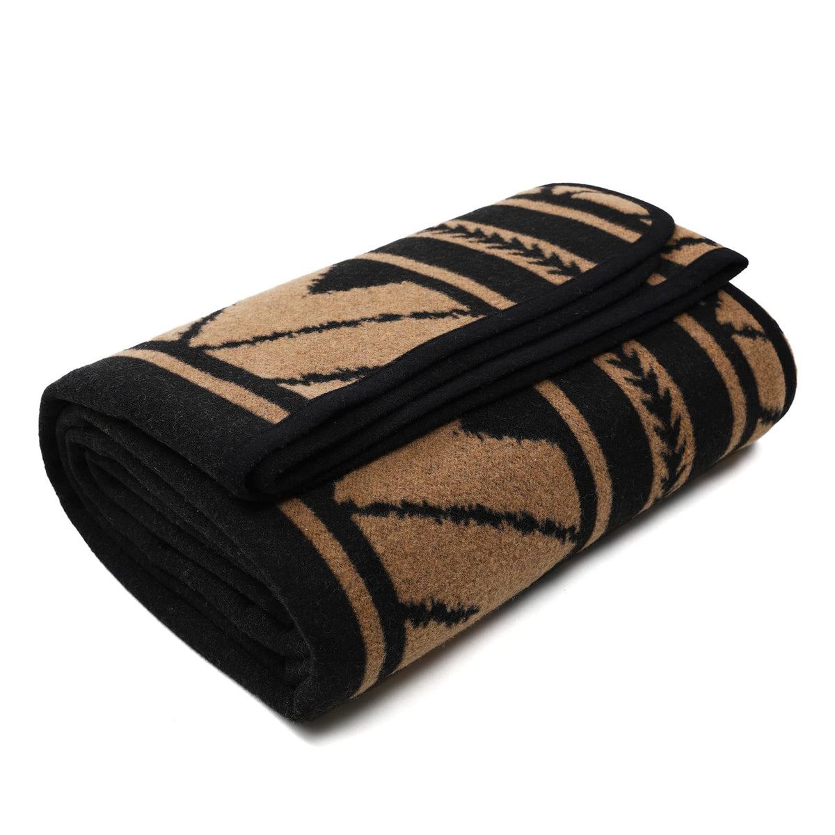 ACUSHLA Merino Wool Camping Blanket Warm Outdoor Travel Throw,Morocco Grey