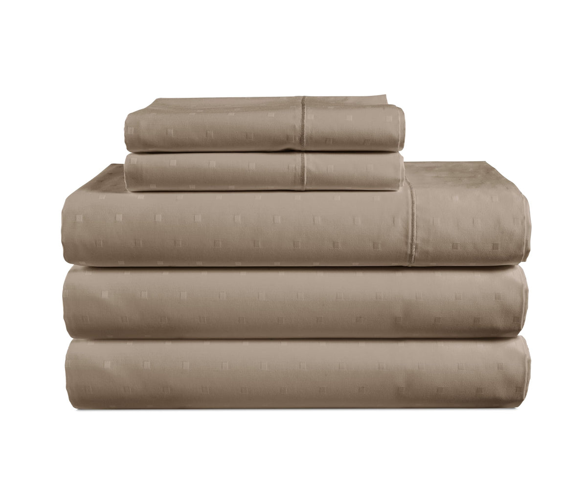 LANE LINEN 100% Egyptian Cotton Sheets King Size Silky Sateen Weave - White