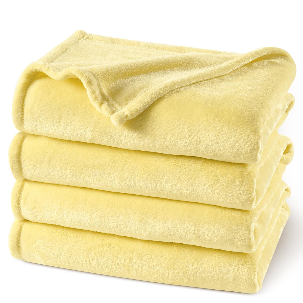 PHF Fleece Blanket King Size 108x90-300GSM Lightweight Airy Warmth, Khaki