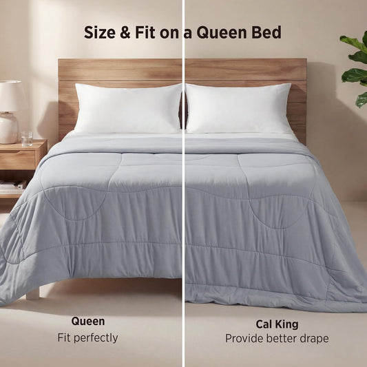 Bedsure Cooling Comforter Blankets for Hot Sleepers, All Season, Queen