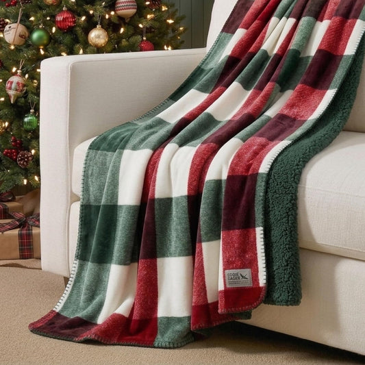 Eddie Bauer - Soft Reversible Throw Blanket for Bed & Couch, 50 x 70