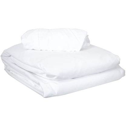 ForPro Premium Microfiber 3-Piece Massage Sheet Set, White