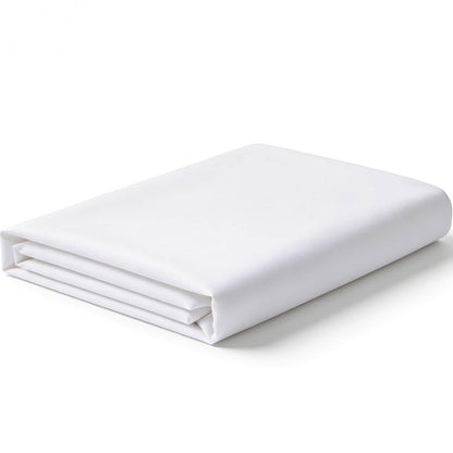 Bulk Twin Flat Sheets Only 4 Pack Basic White Bed Top Line Flat Sheet Soft Breathable Color Coded Hem Threads for Hotel Bedding Wholesale 66x96 inches