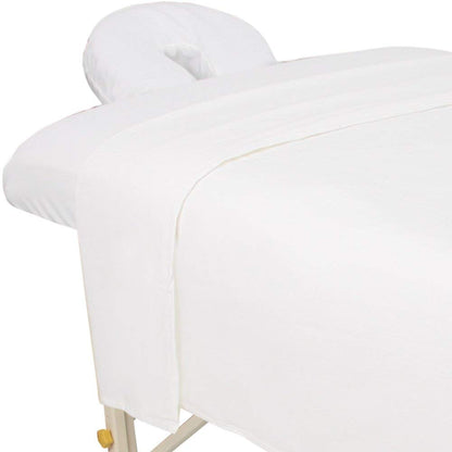 ForPro Premium Flannel 3-Piece Massage Sheet Set, Natural