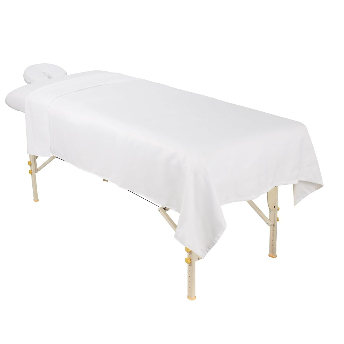 ForPro Premium Microfiber 3-Piece Massage Sheet Set, White