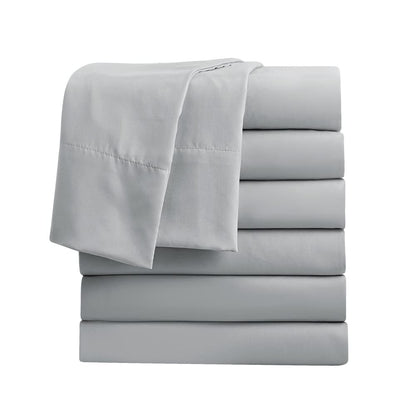 FreshCulture Twin Flat Sheets Only, Pack of 6, Soft Microfiber Bedding Sheets for Home, Salons, Hotels, Bulk Flat Sheets Only Twin Size (White)
