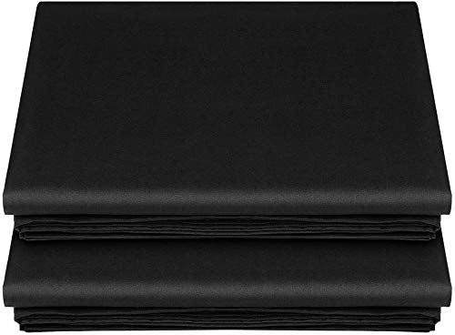 Lirex 2-Pack Twin Size Flat Sheet Set, Ultra-Soft Brushed 1800 Microfiber, Breathable & Wrinkle-Free, Machine Washable (White)