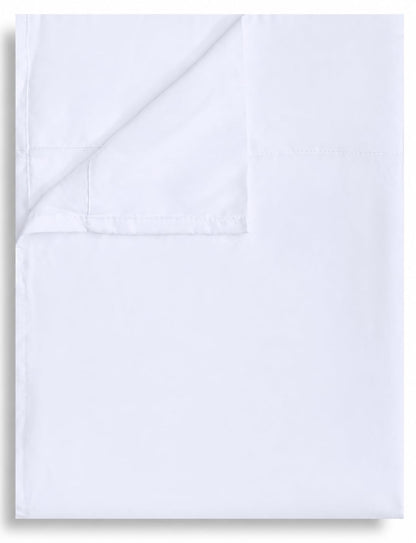CULVE Twin Flat Sheet Only, 1 Pack White, Soft Brushed Microfiber, 66x96
