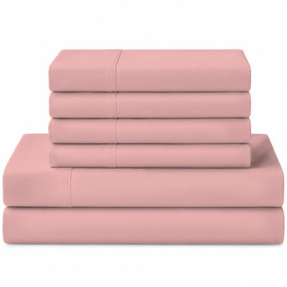 Linen Home 100% Cotton Percale Sheets Queen Size 4 Pc Cooling Set - White