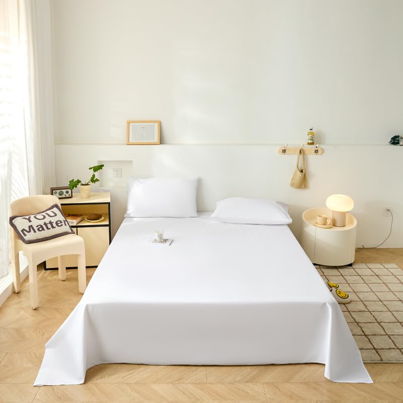 WenBags Waterproof Bed Sheet Flat Sheets Lightweight,70*90 Inches Queen Size Mattress Furniture Protector Cover for Bed Couch, Pet Hair Resistant Cover Ideal for Dogs Cats Hotels and Hospitals (Gray)