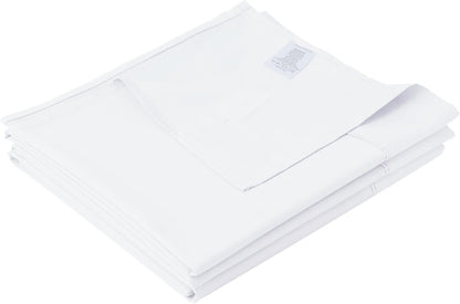 Cotton King Flat Sheet Only, 600 Thread Count 100% Egyptian Cotton Top Sheet 1Pcs, Cool & Breathable Flat Bed Sheets Wrinkle, Fade, Stain Resistant (White King)