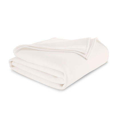 Vellux 1B07049 Original Insulating Core Hotel Style Solid blanket Machine Washable Soft Cozy Warm Pet Friendly Bed Sofa Blankets, Twin, Beige