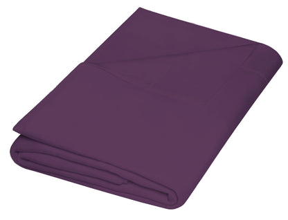 ZPECC Twin Flat Sheets Only White 6 Pack, Color-Coded Hem Threads
