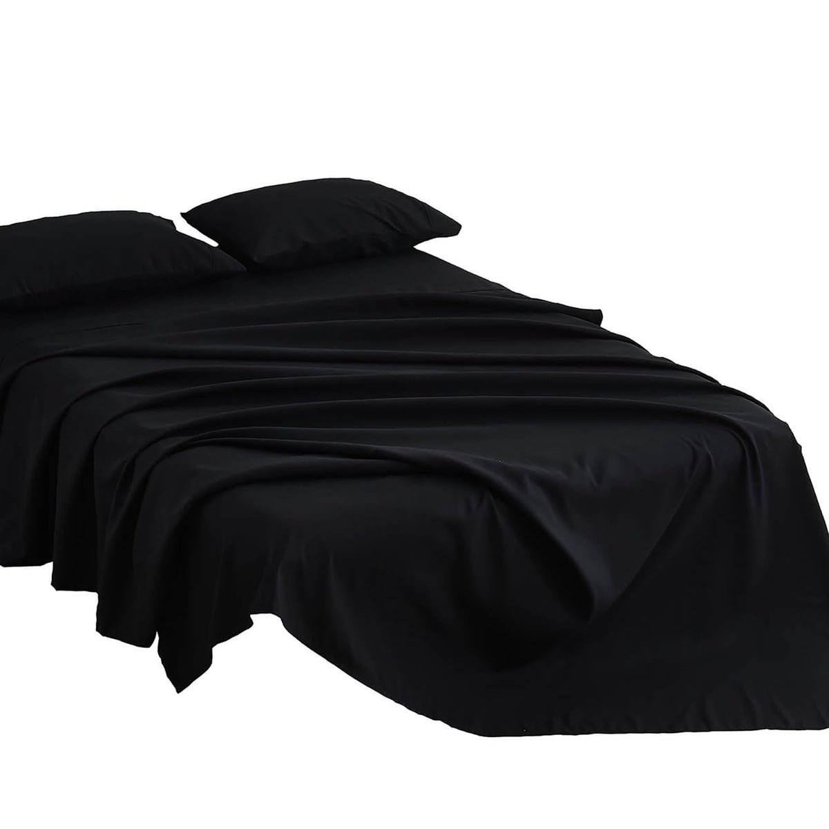 Kingnex Oversized King Flat Sheet 132x110 Top Sheet Only Grey