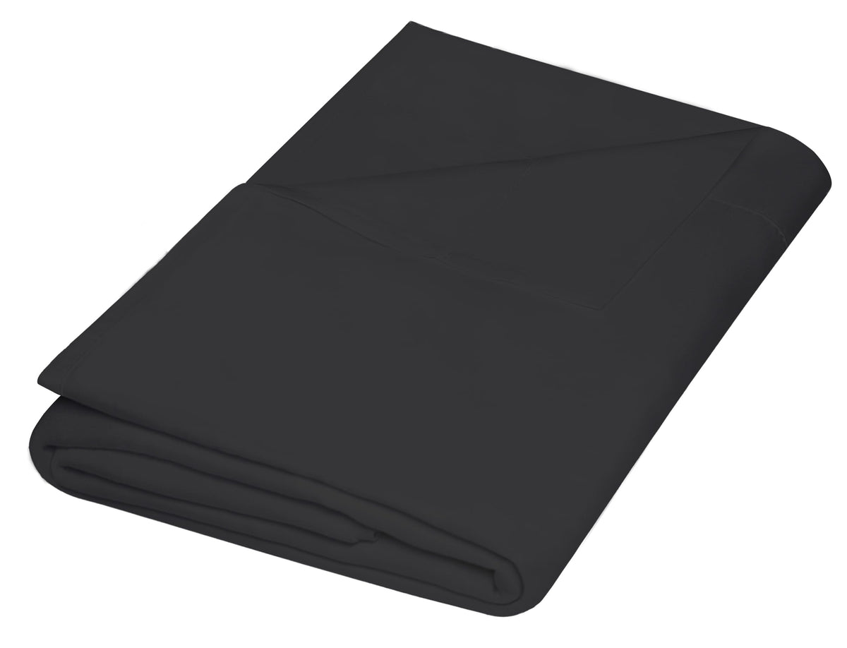 ZPECC Twin Flat Sheets Only White 6 Pack, Color-Coded Hem Threads