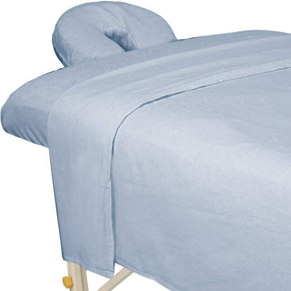 ForPro Premium Flannel 3-Piece Massage Sheet Set, Natural