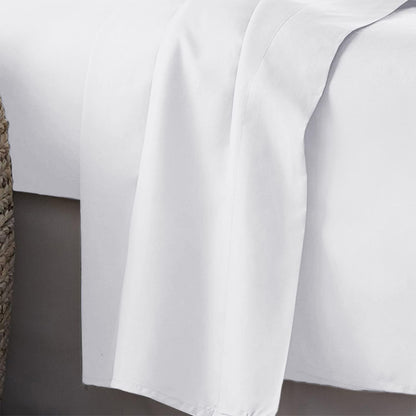 Luxury King Size Flat Sheet -100 Percent Egyptian Cotton, Beutifull White Plain Color,Soft Fabric, 600 Thread Count in Size 108 x 110 Inch, Heavy Thread Count King Bed Flat Sheet