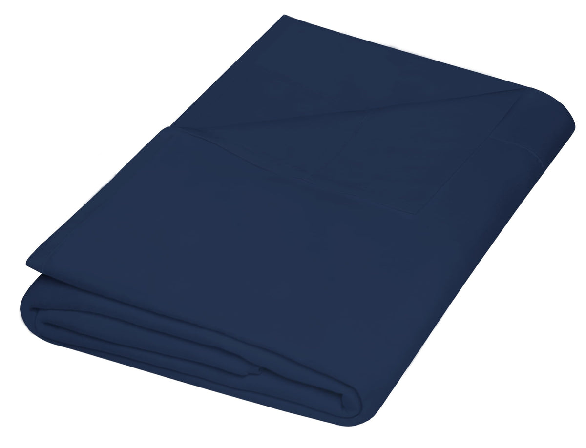 ZPECC Twin Flat Sheets Only White 6 Pack, Color-Coded Hem Threads