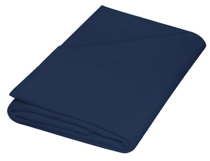 ZPECC Twin Flat Sheets Only White 6 Pack, Color-Coded Hem Threads