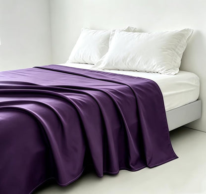 Microfiber Queen Bedding Flat Sheet, Ultra Soft and Wrinkle, Fade, Stain Resistant Top Sheet (White, Twin)