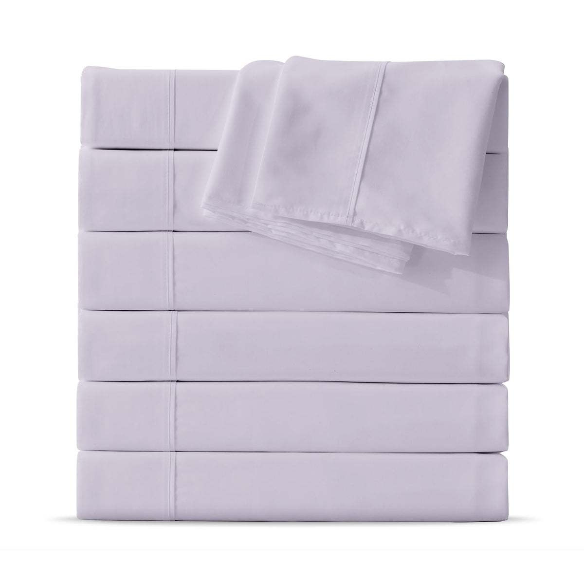 Maple&Stone Twin Flat Sheets Only Bulk Pack of 6 Wholesale Bedding White