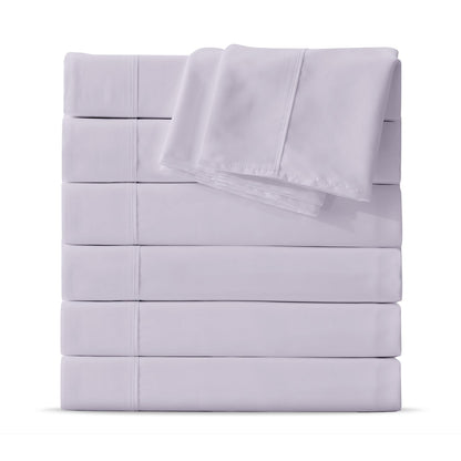 Maple&Stone Twin Flat Sheets Only Bulk Pack of 6 Wholesale Bedding White