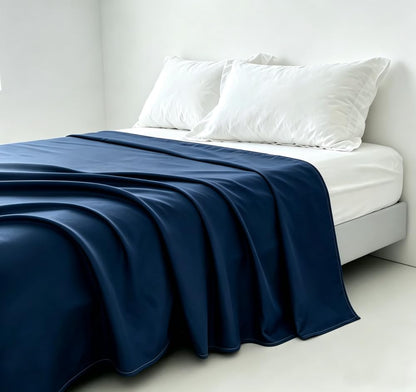 Microfiber Queen Bedding Flat Sheet, Ultra Soft and Wrinkle, Fade, Stain Resistant Top Sheet (White, Twin)
