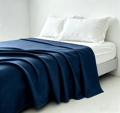 Microfiber Queen Bedding Flat Sheet, Ultra Soft and Wrinkle, Fade, Stain Resistant Top Sheet (White, Twin)