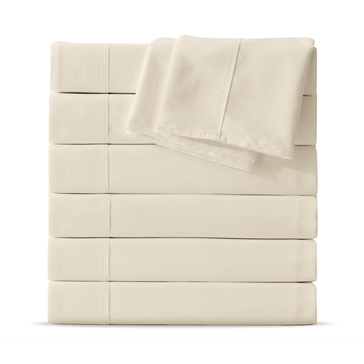 Maple&Stone Twin Flat Sheets Only Bulk Pack of 6 Wholesale Bedding White