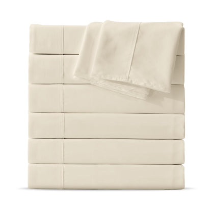 Maple&Stone Twin Flat Sheets Only Bulk Pack of 6 Wholesale Bedding Black