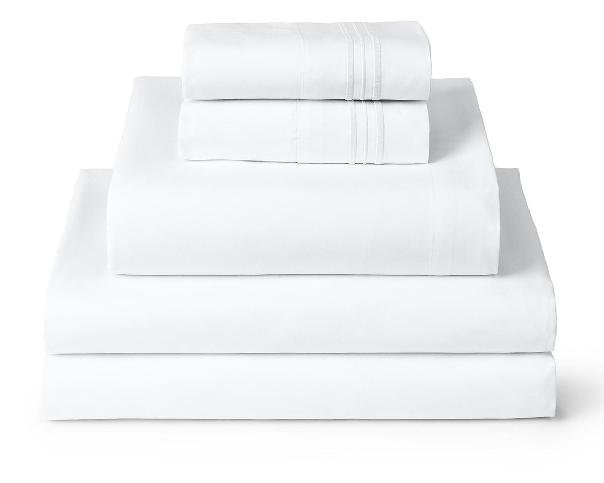 Mellanni Iconic 4-Piece, Ultra Soft Sheet Set (Queen, White)