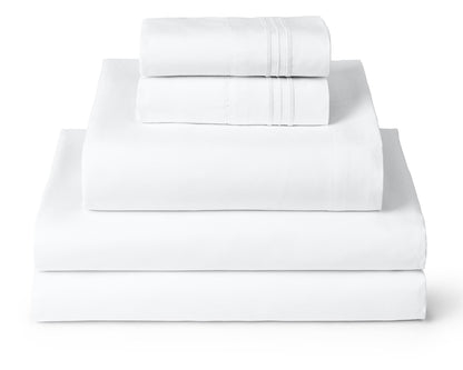 Mellanni Iconic 4-Piece, Ultra Soft Sheet Set (Queen, White)