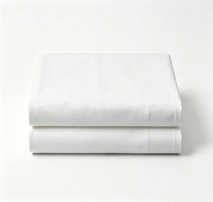 Flat Sheets 2 Pack - Hotel Quality Flat Bed Sheets - Brushed Microfiber - Ultra Soft & Breathable - Wrinkle-Free - Easy Care - Flat Sheets Only (White, Twin-2Pack)