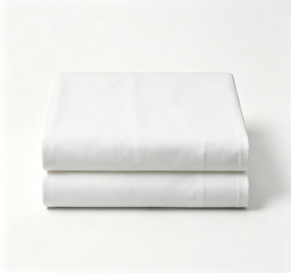 Flat Sheets 2 Pack - Hotel Quality Flat Bed Sheets - Brushed Microfiber - Ultra Soft & Breathable - Wrinkle-Free - Easy Care - Flat Sheets Only (White, Twin-2Pack)