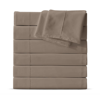Maple&Stone Twin Flat Sheets Only Bulk Pack of 6 Wholesale Bedding White