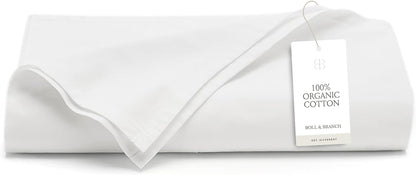 BOLL & BRANCH Signature Hemmed Flat Sheet, King, White