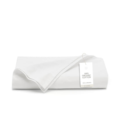 BOLL & BRANCH Signature Hemmed Flat Sheet, King, White