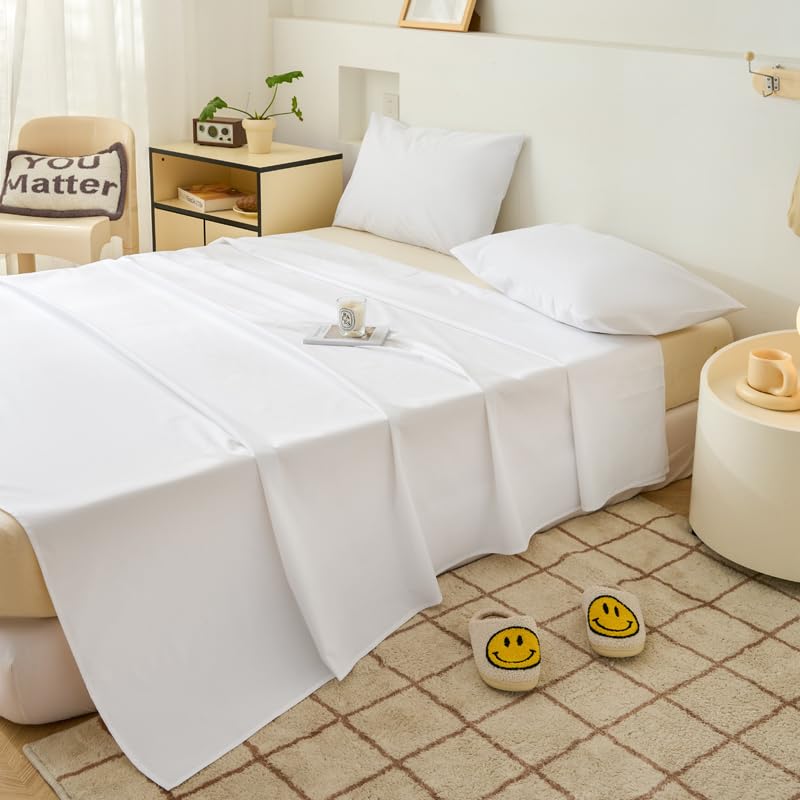 WenBags Waterproof Bed Sheet Flat Sheets Lightweight,70*90 Inches Queen Size Mattress Furniture Protector Cover for Bed Couch, Pet Hair Resistant Cover Ideal for Dogs Cats Hotels and Hospitals (Gray)