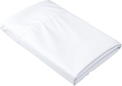 Queen Size Flat Sheet Only, Soft & Breathable Top Flat Sheet, White