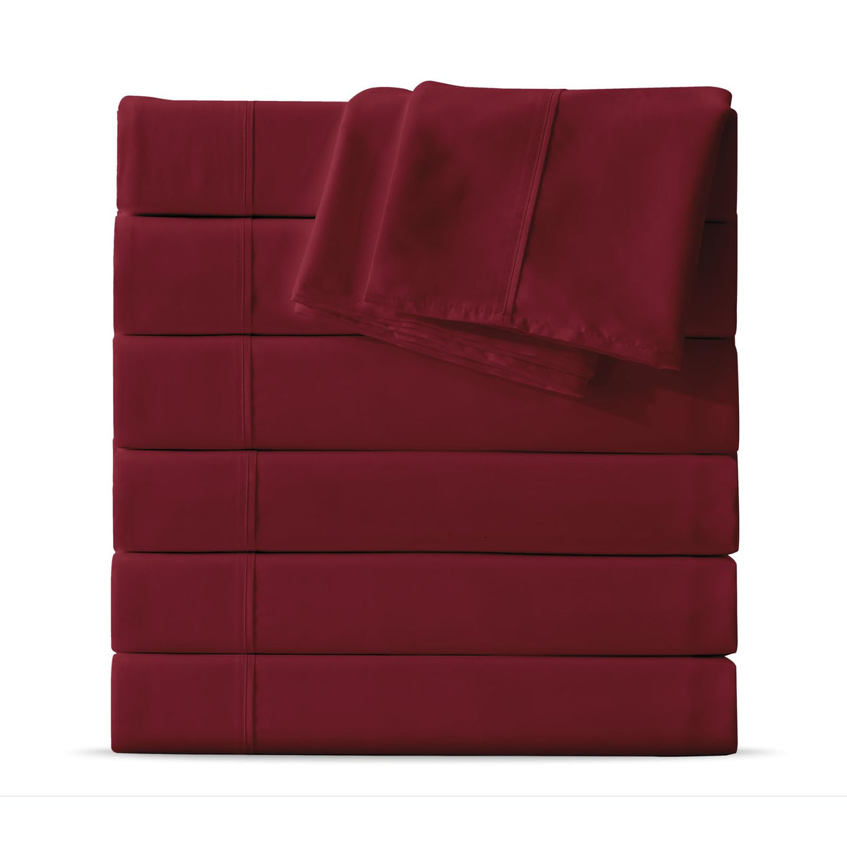 Maple&Stone Twin Flat Sheets Only Bulk Pack of 6 Wholesale Bedding White