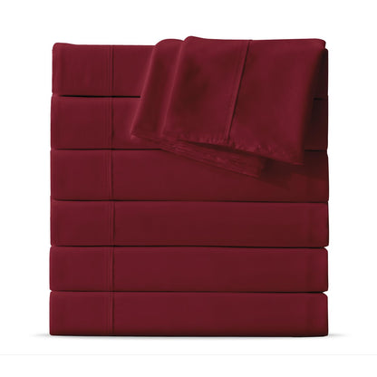 Maple&Stone Twin Flat Sheets Only Bulk Pack of 6 Wholesale Bedding White