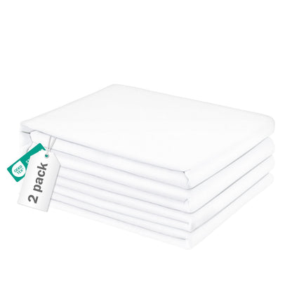 FreshCulture King Flat Sheets Only 2 Pack - Hotel Quality Flat Bed Sheets - Brushed Microfiber - Ultra Soft & Breathable - Wrinkle-Free - Easy Care - Flat Sheets Only King Size (Black)